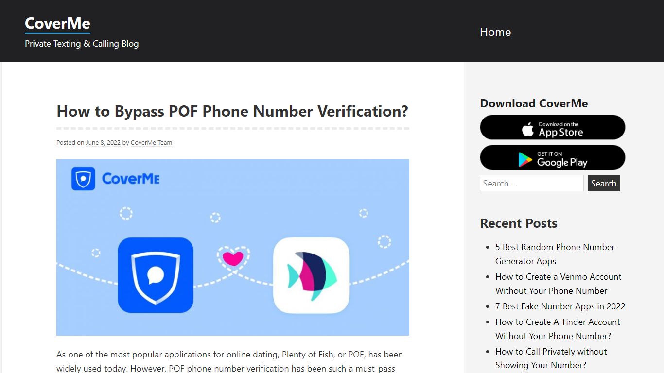 How to Bypass POF Phone Number Verification? - CoverMe